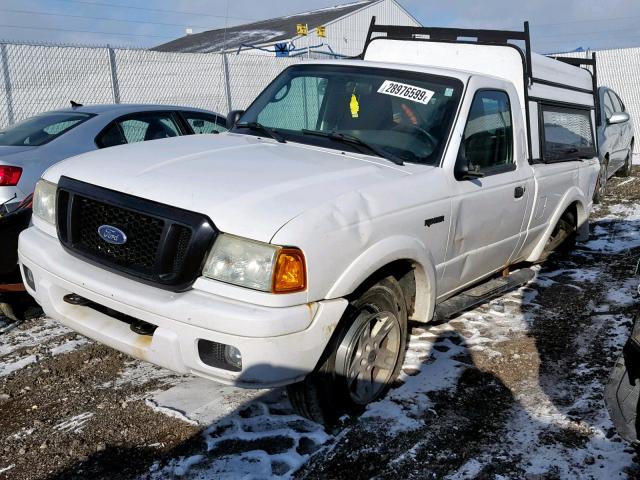 1FTZR11U84TA18058 - 2004 FORD RANGER WHITE photo 2