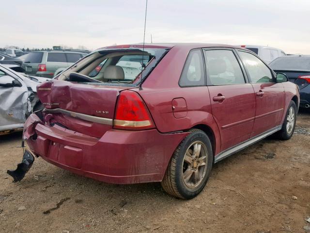 1G1ZT62804F212834 - 2004 CHEVROLET MALIBU MAX 勃艮第红 照片 4