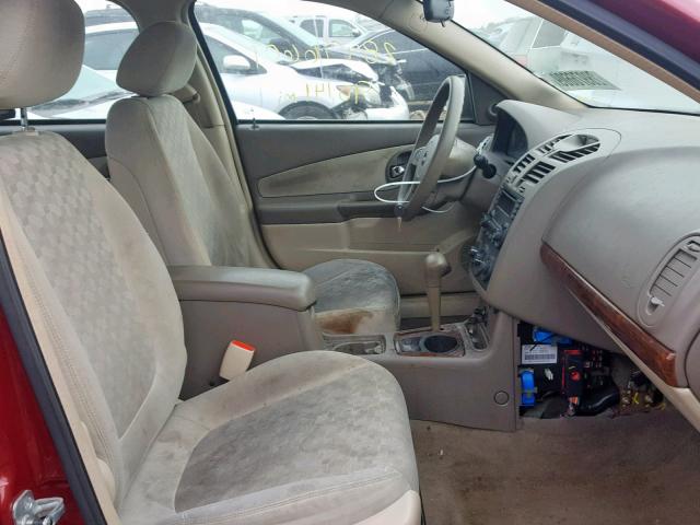 1G1ZT62804F212834 - 2004 CHEVROLET MALIBU MAX 勃艮第红 照片 5
