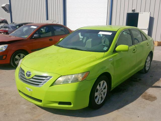 4T1BB46K79U101914 - 2009 TOYOTA CAMRY HYBR GREEN photo 2