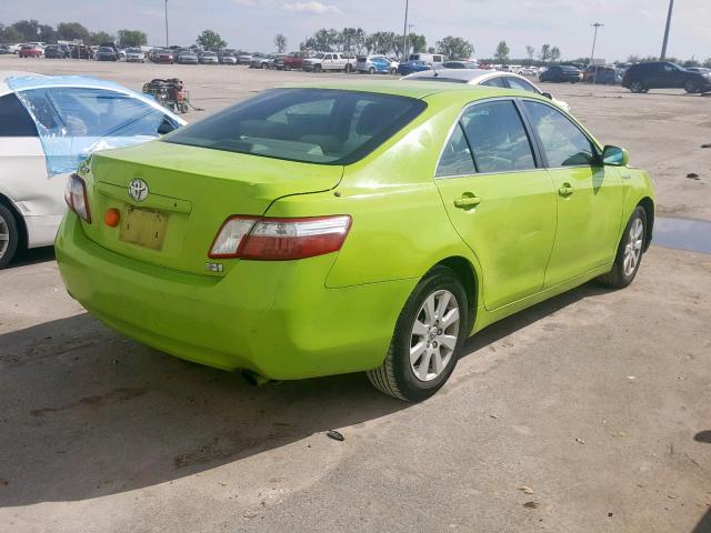 4T1BB46K79U101914 - 2009 TOYOTA CAMRY HYBR GREEN photo 4