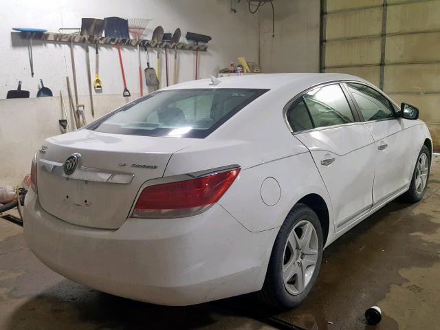 1G4GB5EGXAF188533 - 2010 BUICK LACROSSE C WHITE photo 4