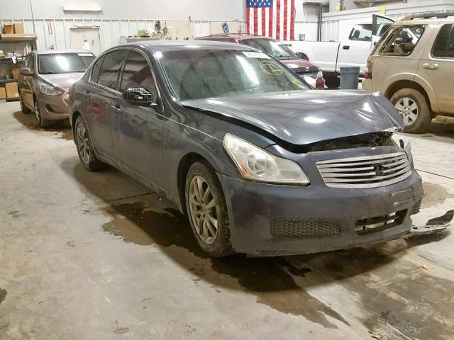 JNKCV61E99M305495 - 2009 INFINITI G37 BASE BLUE photo 1