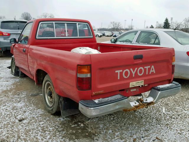 JT4RN81P7M5107610 - 1991 TOYOTA PICKUP 1/2 RED photo 3