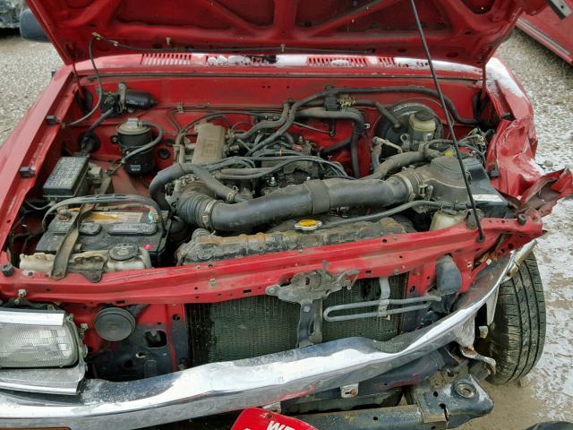 JT4RN81P7M5107610 - 1991 TOYOTA PICKUP 1/2 RED photo 7