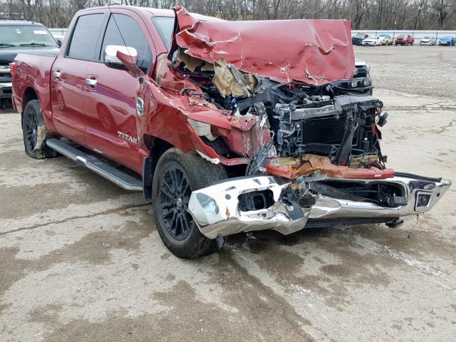 1N6AA1E59HN532399 - 2017 NISSAN TITAN SV RED photo 1