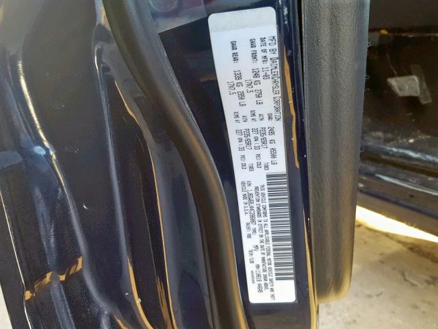 1J8GW68J44C286087 - 2004 JEEP GRAND CHER BLUE photo 10