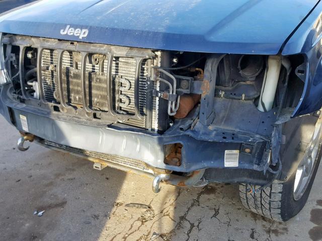 1J8GW68J44C286087 - 2004 JEEP GRAND CHER BLUE photo 9