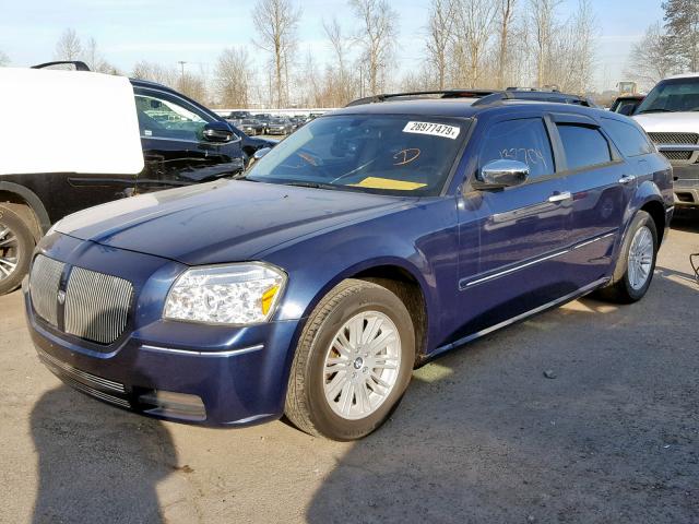 2D4FV47T16H128600 - 2006 DODGE MAGNUM SE BLUE photo 2