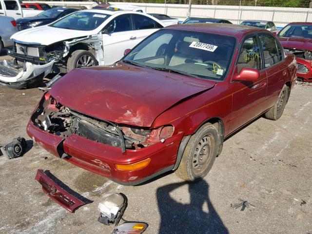 2T1BB02EXVC201901 - 1997 TOYOTA COROLLA DX BURGUNDY photo 2