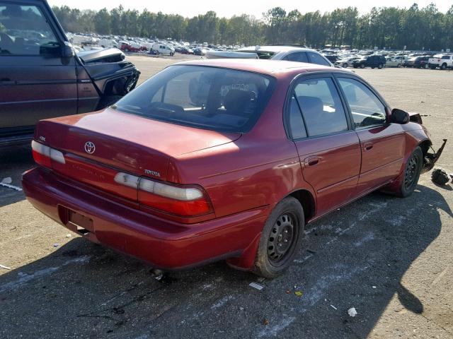 2T1BB02EXVC201901 - 1997 TOYOTA COROLLA DX BURGUNDY photo 4