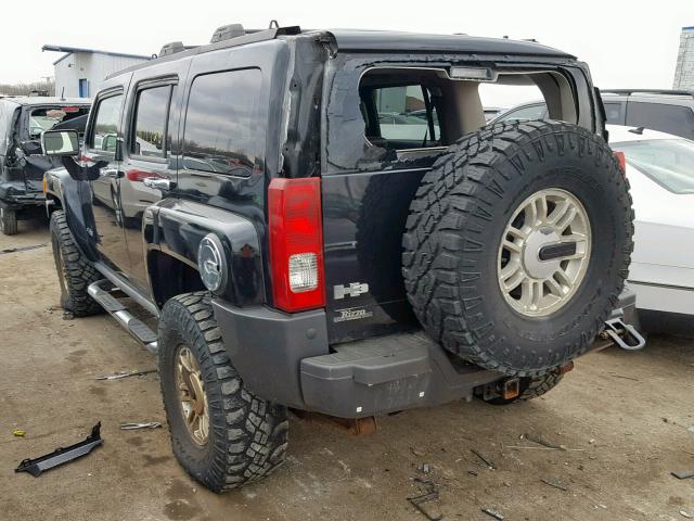 5GTDN136268176690 - 2006 HUMMER H3 BLACK photo 3