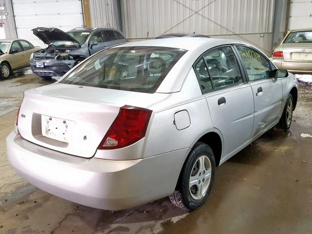 1G8AG52F64Z121996 - 2004 SATURN ION LEVEL SILVER photo 4