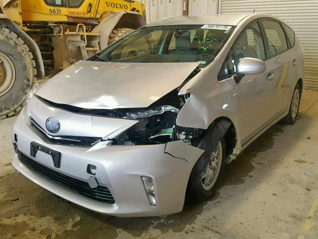 JTDZN3EU1C3124688 - 2012 TOYOTA PRIUS V SILVER photo 2