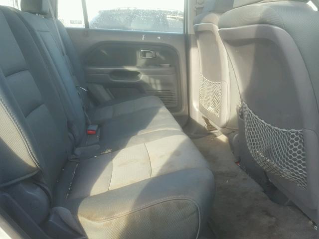 5FNYF28117B015063 - 2007 HONDA PILOT LX SILVER photo 6