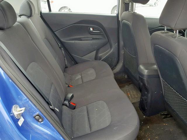 KNADM4A35D6142625 - 2013 KIA RIO LX BLUE photo 6