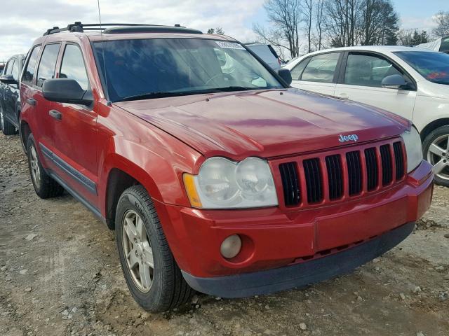 1J4GS48K05C655474 - 2005 JEEP GRAND CHER RED photo 1