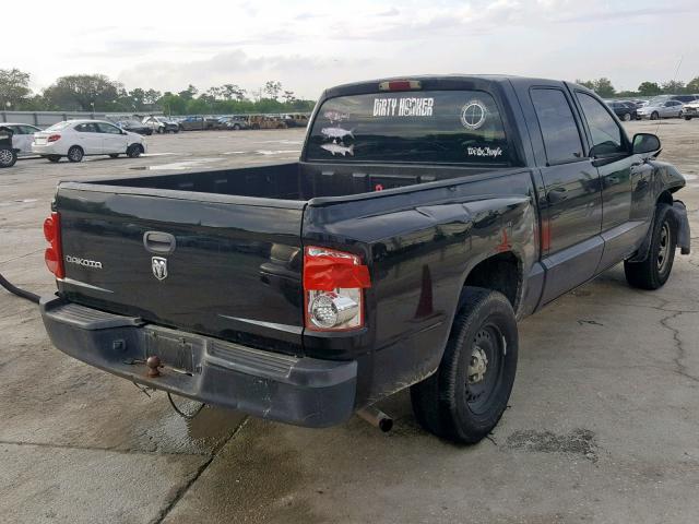 1D7HE28K96S556879 - 2006 DODGE DAKOTA QUA BLACK photo 4