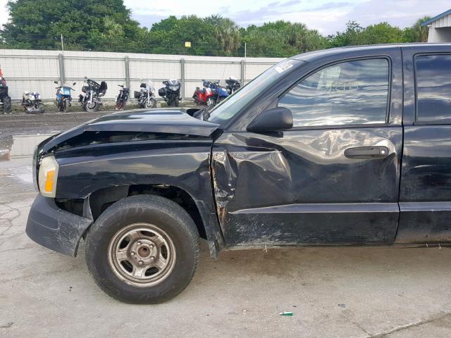 1D7HE28K96S556879 - 2006 DODGE DAKOTA QUA BLACK photo 9