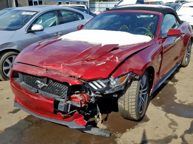 1FATP8FF4H5297085 - 2017 FORD MUSTANG GT RED photo 2