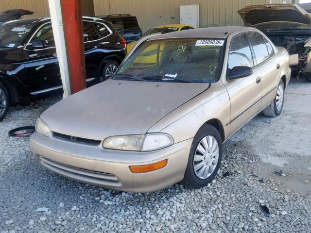 1Y1SK526XVZ434605 - 1997 GEO PRIZM BASE 金色 照片 2