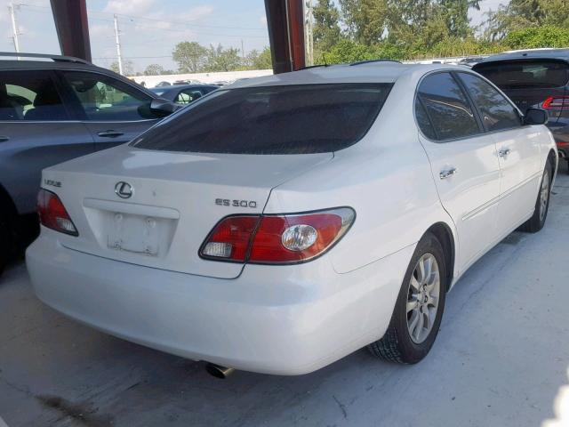 JTHBF30G630126243 - 2003 LEXUS ES 300 WHITE photo 4