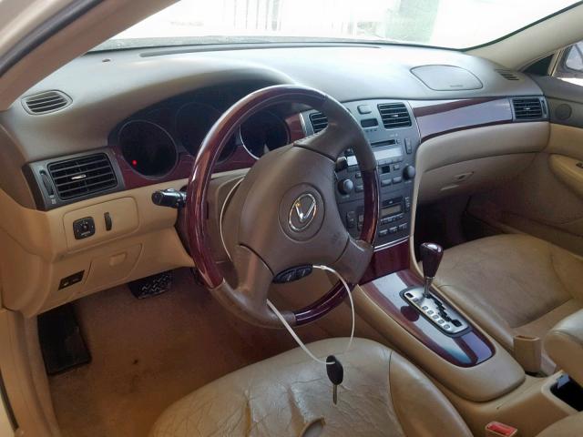 JTHBF30G630126243 - 2003 LEXUS ES 300 WHITE photo 9