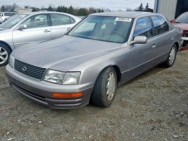 JT8UF22E2S0024726 - 1995 LEXUS LS 400 TAN photo 2