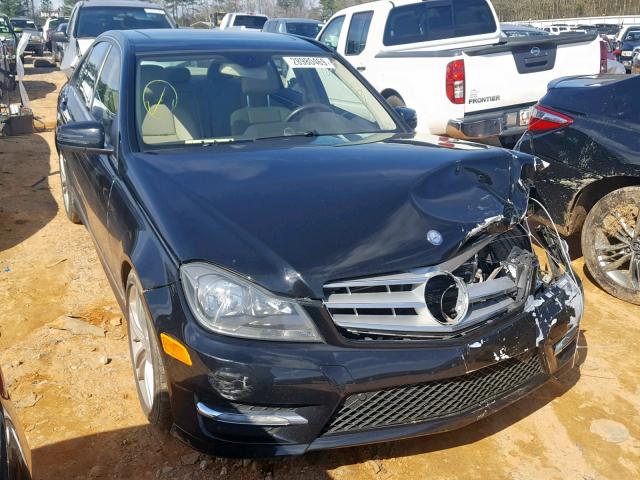 WDDGF4HB9DR261824 - 2013 MERCEDES-BENZ C 250 BLACK photo 1