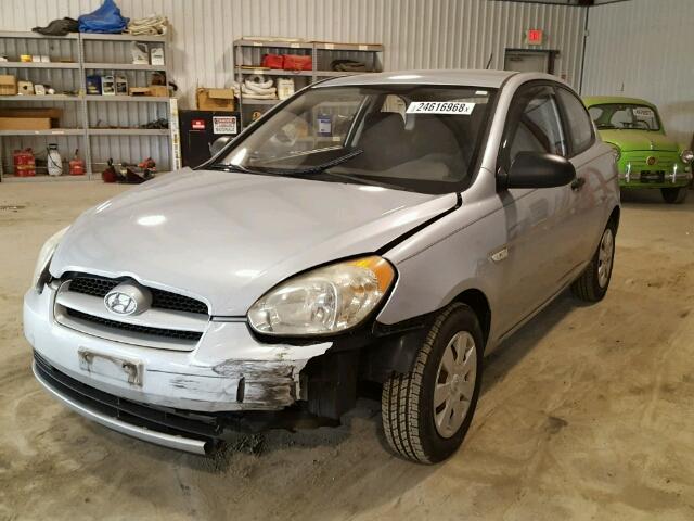 KMHCM36C87U011539 - 2007 HYUNDAI ACCENT GS SILVER photo 2