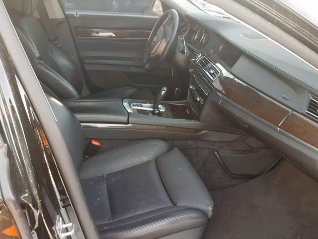 WBAKB8C51BCY66183 - 2011 BMW 750LI BLACK photo 5