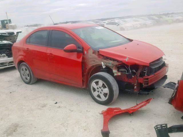 1G1JA5SH9F4128359 - 2015 CHEVROLET SONIC LS RED photo 1