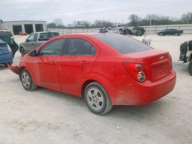 1G1JA5SH9F4128359 - 2015 CHEVROLET SONIC LS RED photo 3