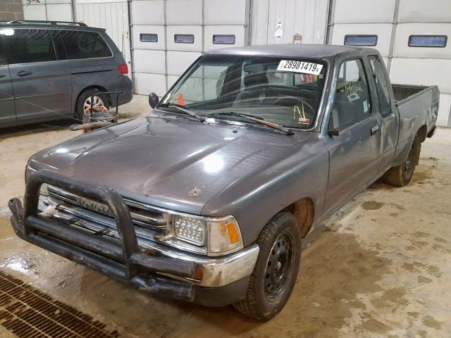 JT4RN93P7N5062625 - 1992 TOYOTA PICKUP 1/2 GRAY photo 2