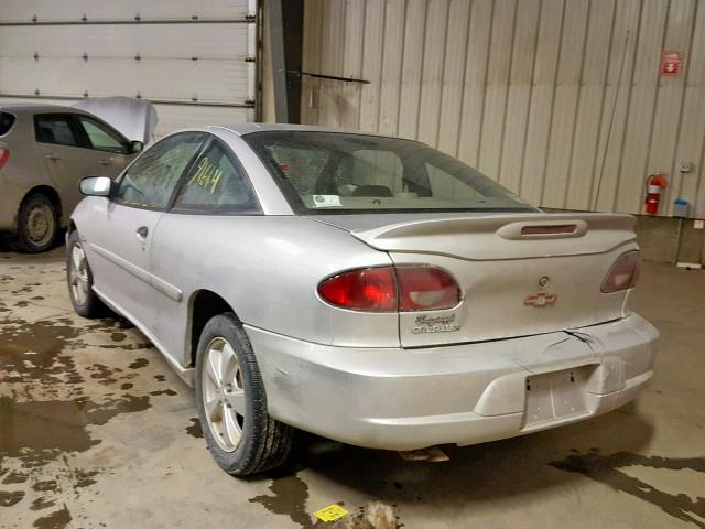 1G1JF12T5Y7430098 - 2000 CHEVROLET CAVALIER Z SILVER photo 3