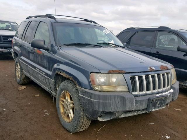 1J4GW48S24C154654 - 2004 JEEP GRAND CHER BLUE photo 1