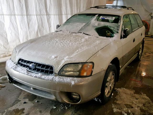 4S3BH675247645378 - 2004 SUBARU LEGACY OUT WHITE photo 2