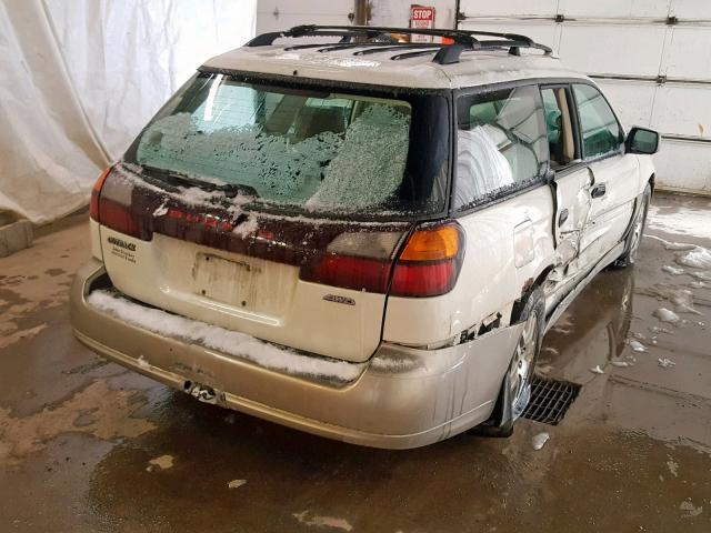 4S3BH675247645378 - 2004 SUBARU LEGACY OUT WHITE photo 4