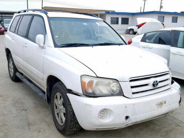 JTEGP21A060096584 - 2006 TOYOTA HIGHLANDER WHITE photo 1