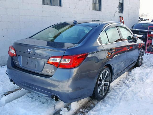 4S3BNEN6XG3012721 - 2016 SUBARU LEGACY 3.6 GRAY photo 4