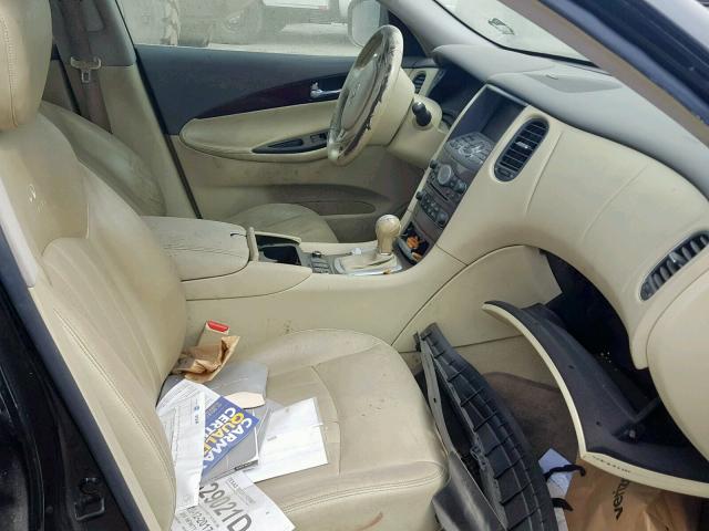 JN1AJ0HR2AM751697 - 2010 INFINITI EX35 BASE BLACK photo 5