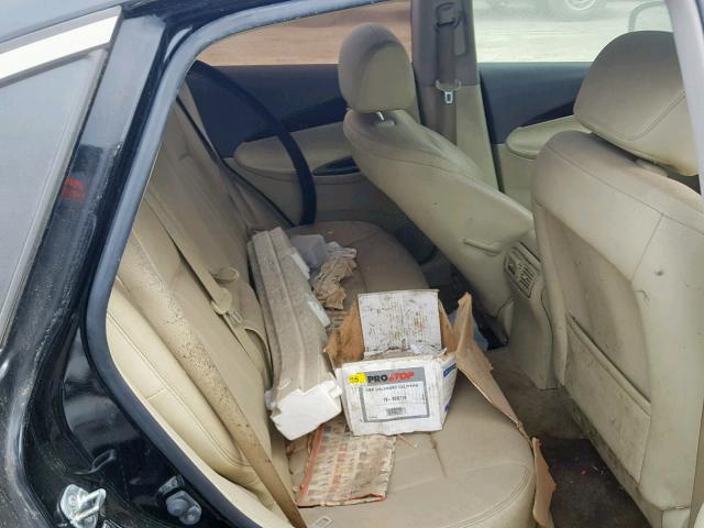 JN1AJ0HR2AM751697 - 2010 INFINITI EX35 BASE BLACK photo 6