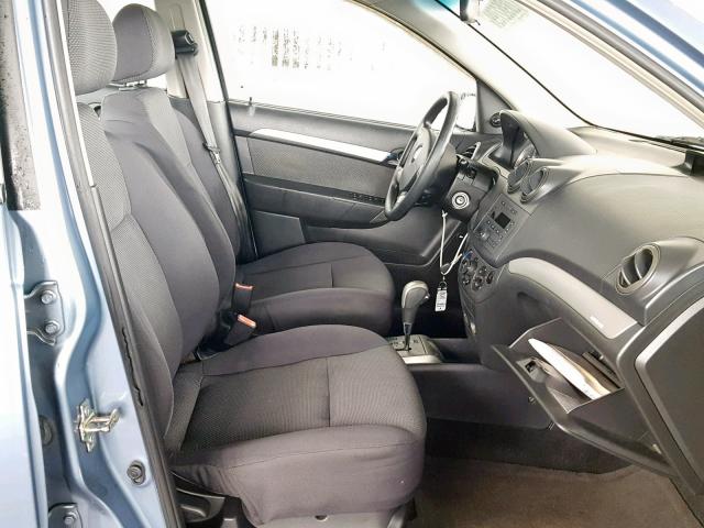 KL1TD56698B115102 - 2008 CHEVROLET AVEO BASE Көк фото 5