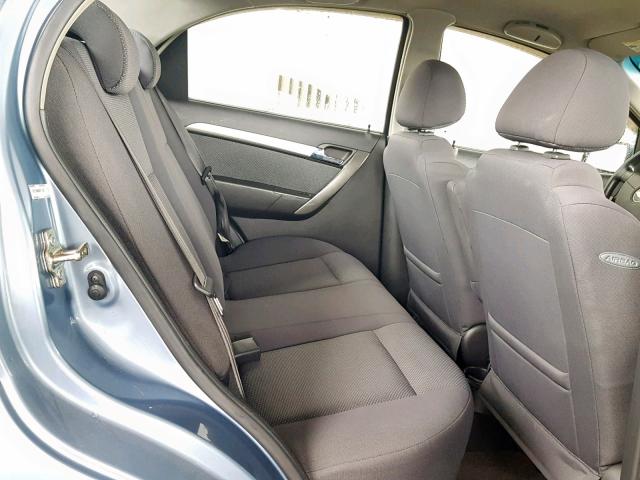 KL1TD56698B115102 - 2008 CHEVROLET AVEO BASE Көк фото 6