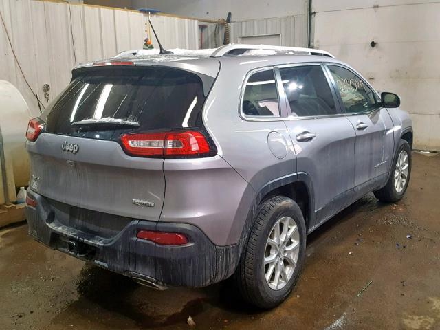 1C4PJMCS0FW758751 - 2015 JEEP CHEROKEE L SILVER photo 4