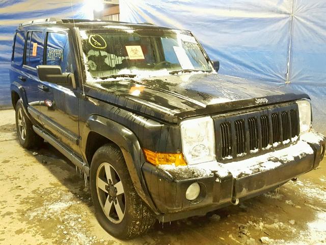 1J8HG48K86C337785 - 2006 JEEP COMMANDER BLACK photo 1