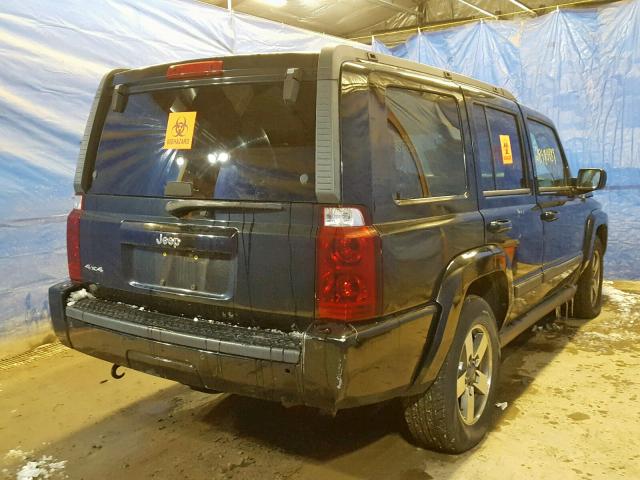 1J8HG48K86C337785 - 2006 JEEP COMMANDER BLACK photo 4