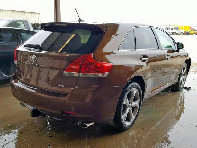 4T3BK11A49U011804 - 2009 TOYOTA VENZA BASE BROWN photo 4