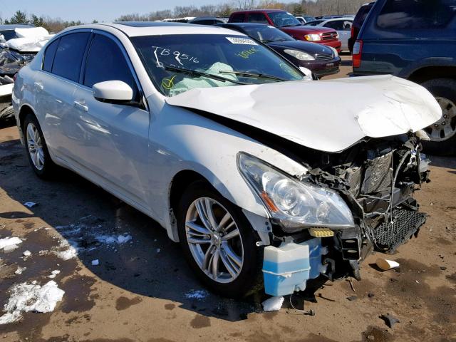 JN1CV6AR9BM354550 - 2011 INFINITI G37 WHITE photo 1