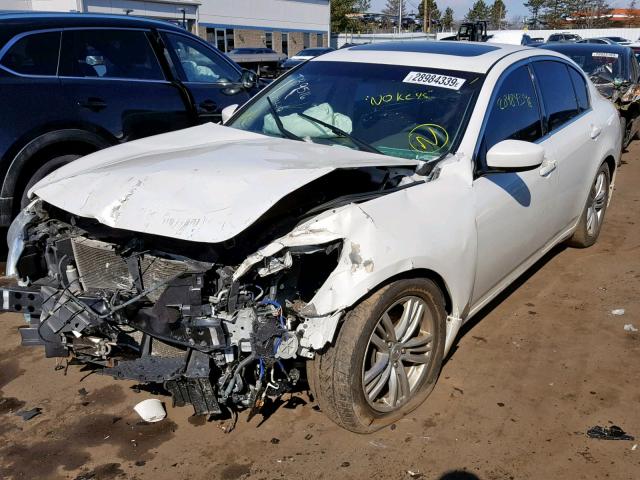 JN1CV6AR9BM354550 - 2011 INFINITI G37 WHITE photo 2